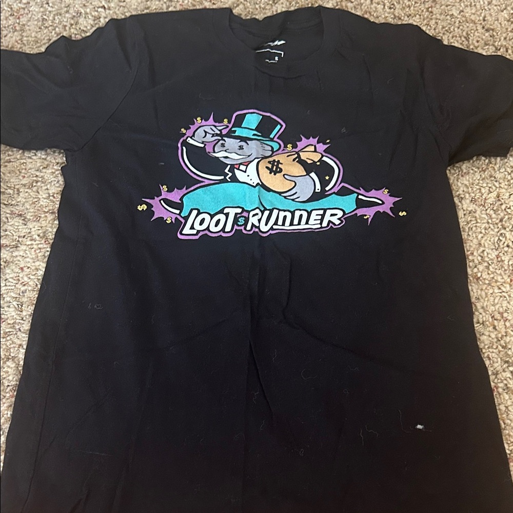 Loot Runner Black Kids T-Shirt